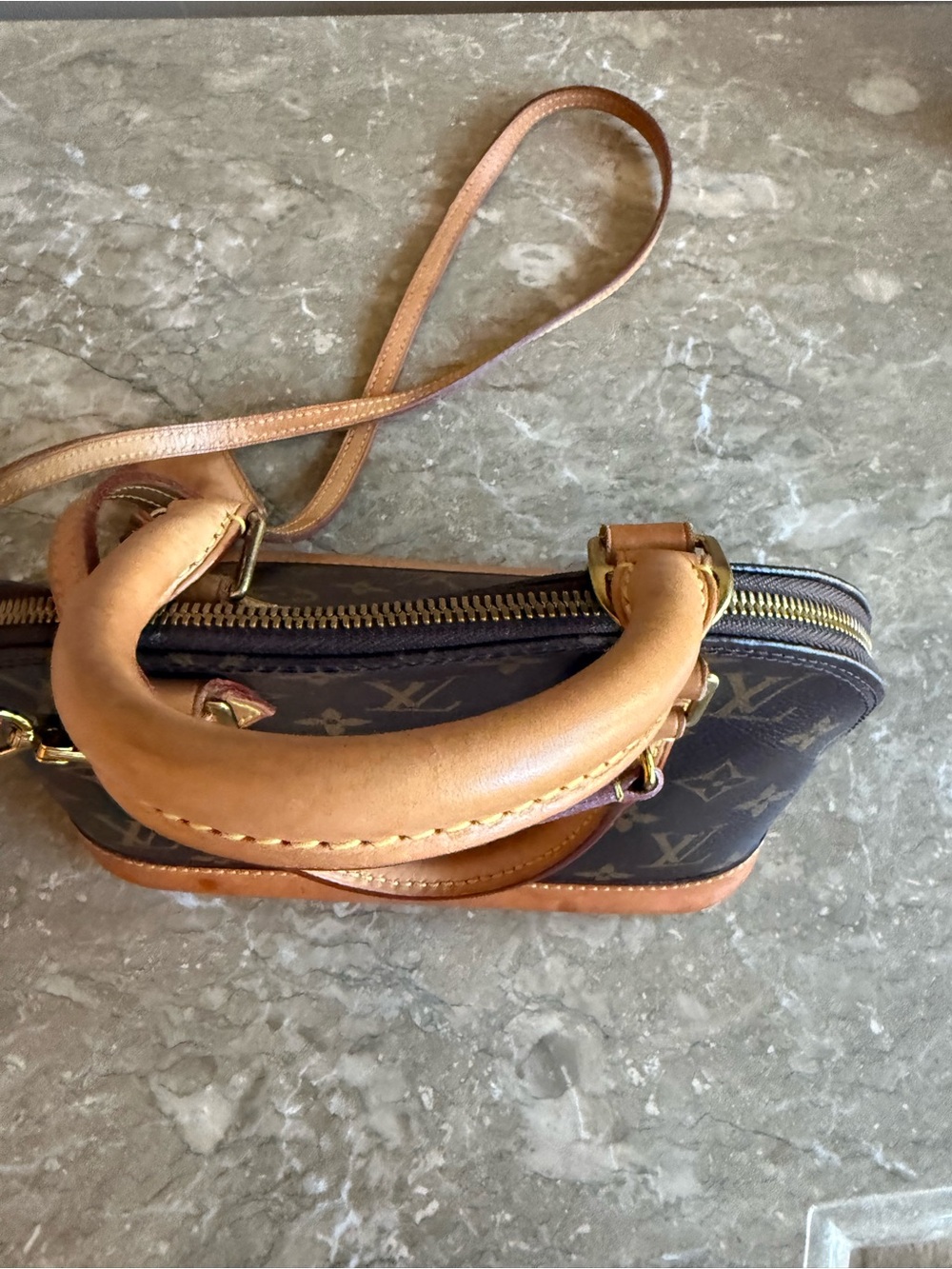 Louis Vuitton Monogram Alma BB Crossbody in Dark Brown and Tan! Authentic COA - Picture 6 of 16